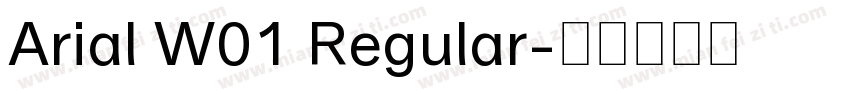 Arial W01 Regular字体转换